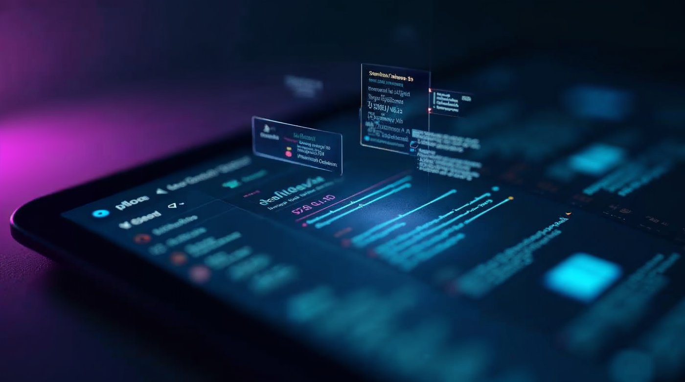 Pantalla mostrando interfaces de Gmail, Docs y Sheets con Gemini