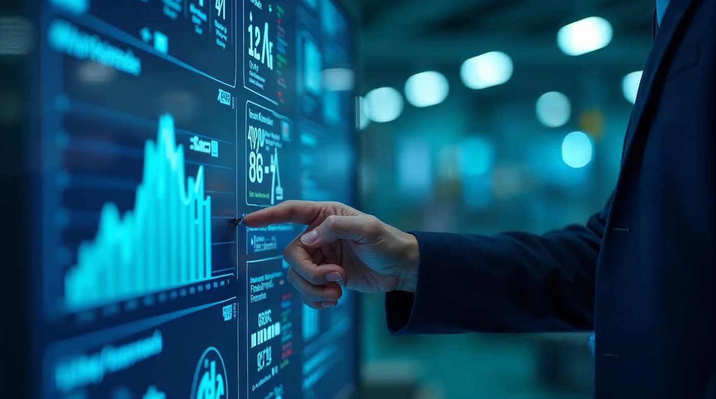 Dashboard de fábrica con sensores IoT y alertas IA