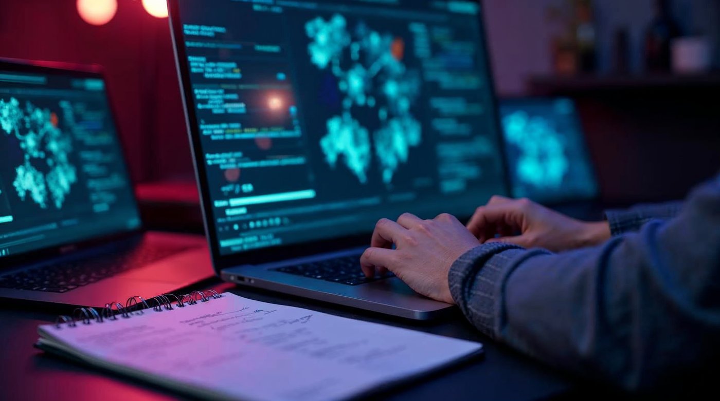 Workspace con visualización de patrones aprendidos por algoritmo ML